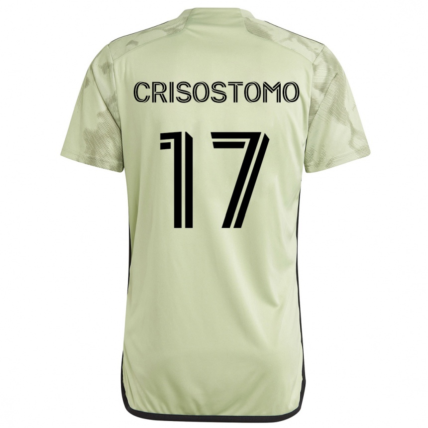 Kids Football Danny Crisostomo #17 Light Green Away Jersey 2024/25 T-Shirt Canada