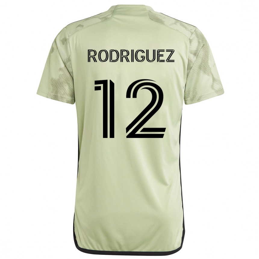 Kids Football Jeremi Rodríguez #12 Light Green Away Jersey 2024/25 T-Shirt Canada