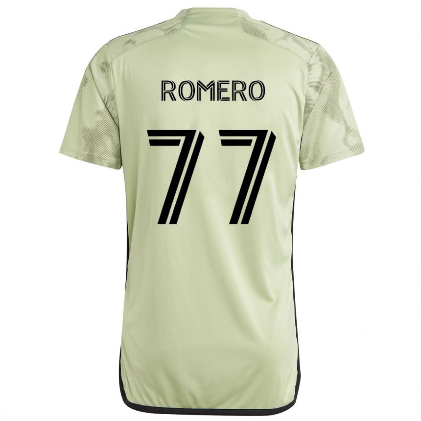 Kids Football Alexander Romero #77 Light Green Away Jersey 2024/25 T-Shirt Canada