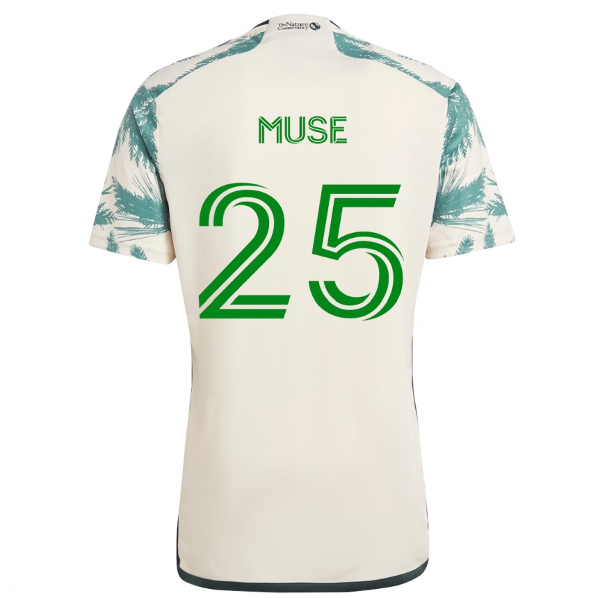 Kids Football Trey Muse #25 Beige Brown Away Jersey 2024/25 T-Shirt Canada