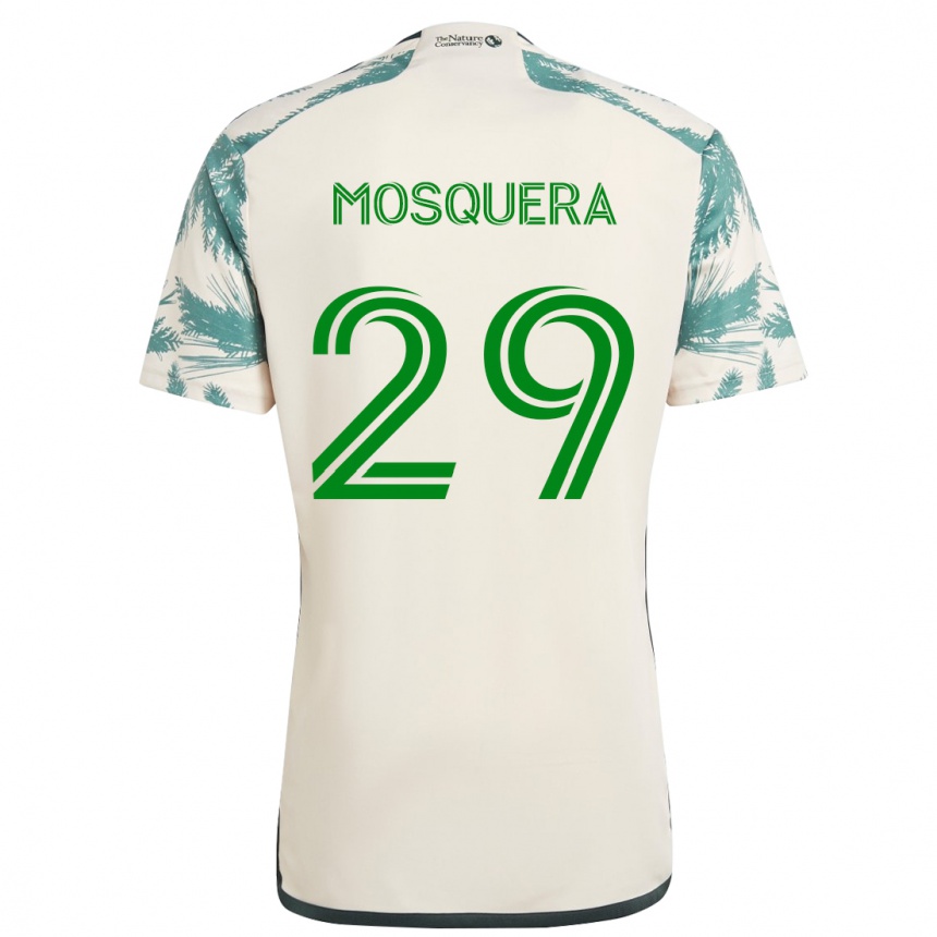 Enfant Football Maillot Juan David Mosquera #29 Beige Marron Tenues Extérieur 2024/25 Canada