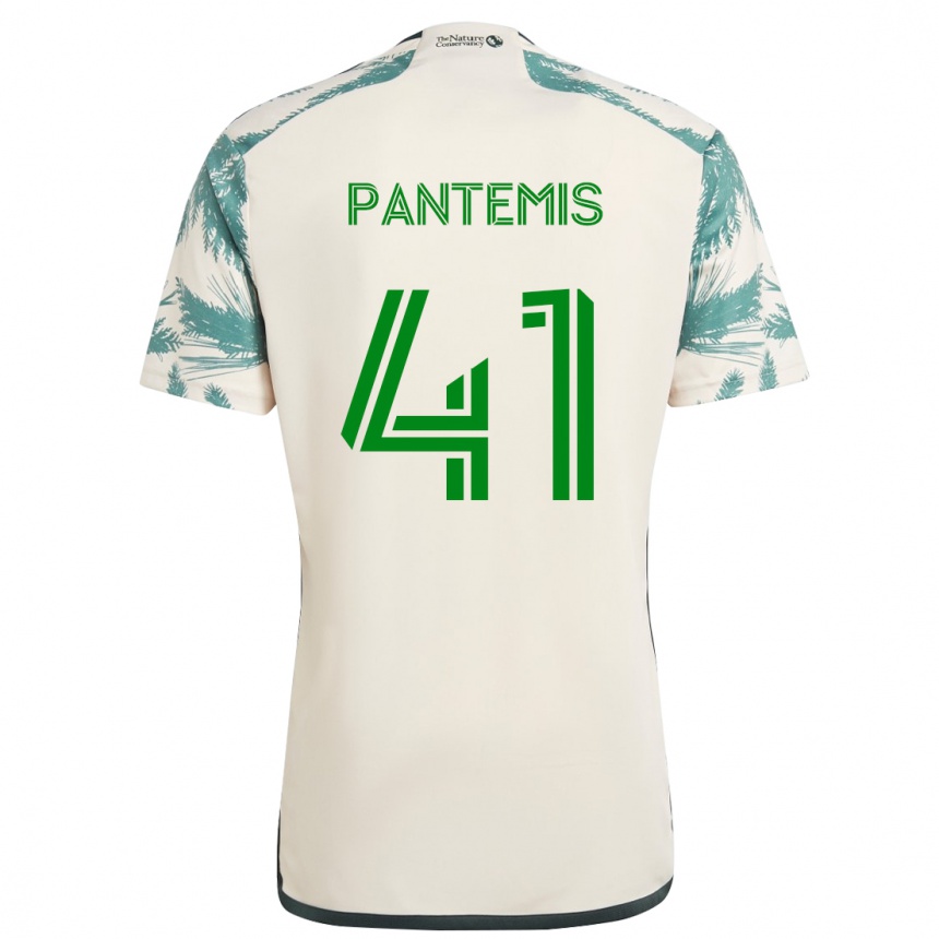 Enfant Football Maillot James Pantemis #41 Beige Marron Tenues Extérieur 2024/25 Canada