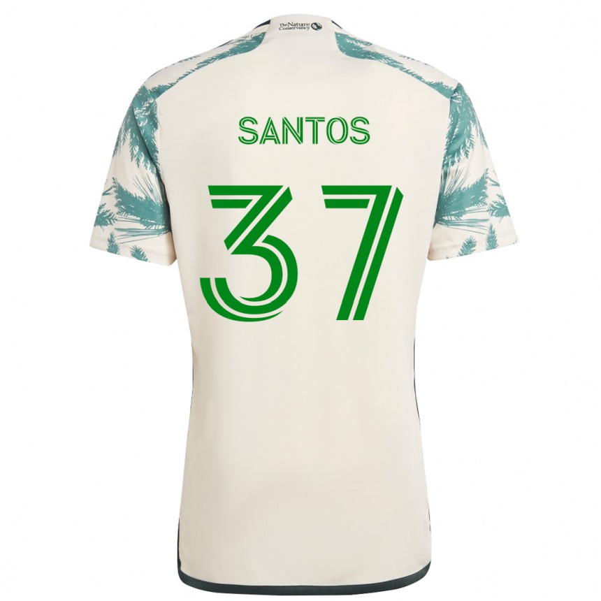 Enfant Football Maillot Noah Santos #37 Beige Marron Tenues Extérieur 2024/25 Canada