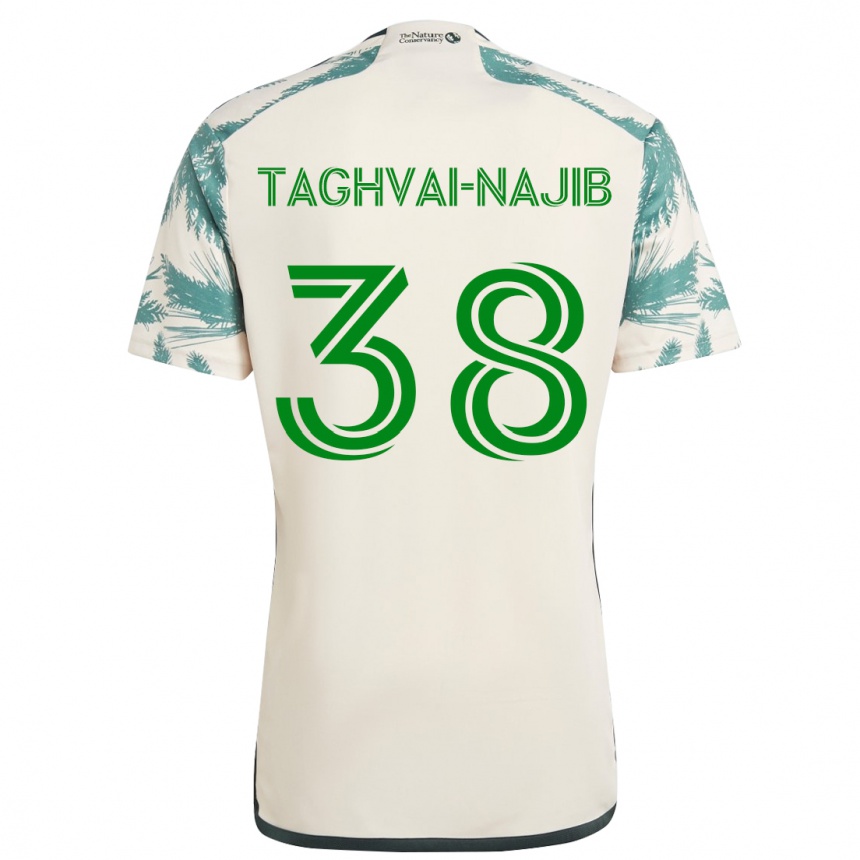 Enfant Football Maillot Braxton Taghvai-Najib #38 Beige Marron Tenues Extérieur 2024/25 Canada