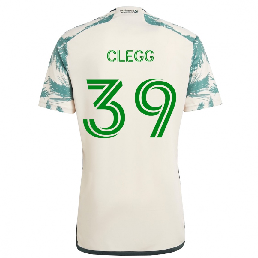 Enfant Football Maillot Tyler Clegg #39 Beige Marron Tenues Extérieur 2024/25 Canada