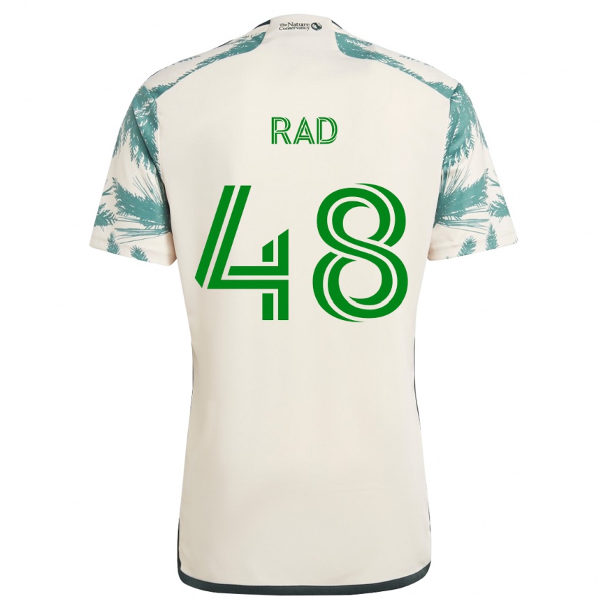 Kids Football Kaveh Rad #48 Beige Brown Away Jersey 2024/25 T-Shirt Canada