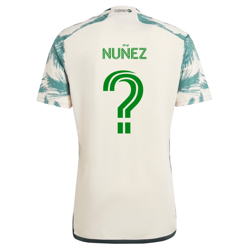 Enfant Football Maillot Daniel Nuñez #0 Beige Marron Tenues Extérieur 2024/25 Canada