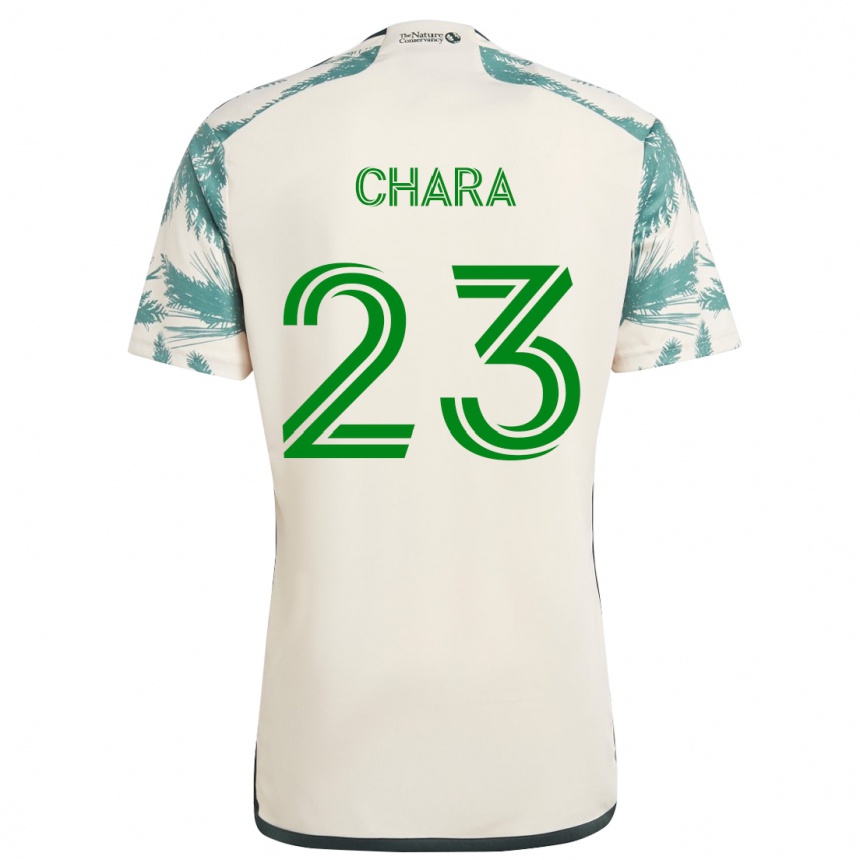 Kids Football Yimmi Chará #23 Beige Brown Away Jersey 2024/25 T-Shirt Canada