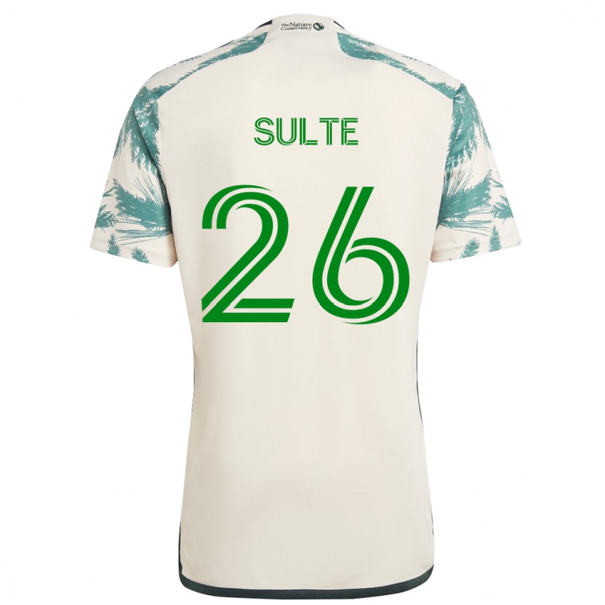 Kids Football Hunter Sulte #26 Beige Brown Away Jersey 2024/25 T-Shirt Canada