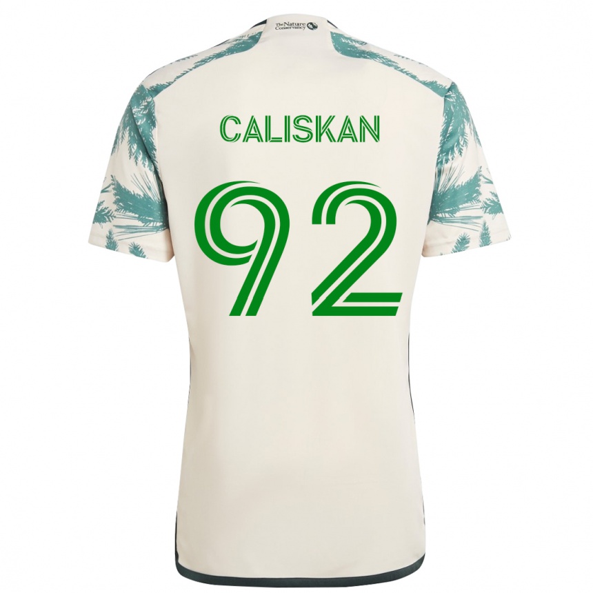 Kids Football Noel Caliskan #92 Beige Brown Away Jersey 2024/25 T-Shirt Canada