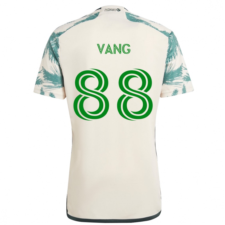 Kids Football Michael Vang #88 Beige Brown Away Jersey 2024/25 T-Shirt Canada