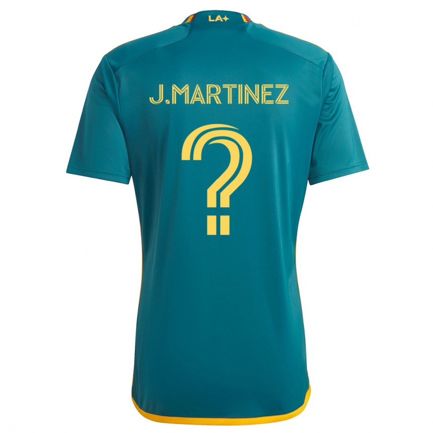 Kids Football Juan Martinez #0 Green Yellow Away Jersey 2024/25 T-Shirt Canada