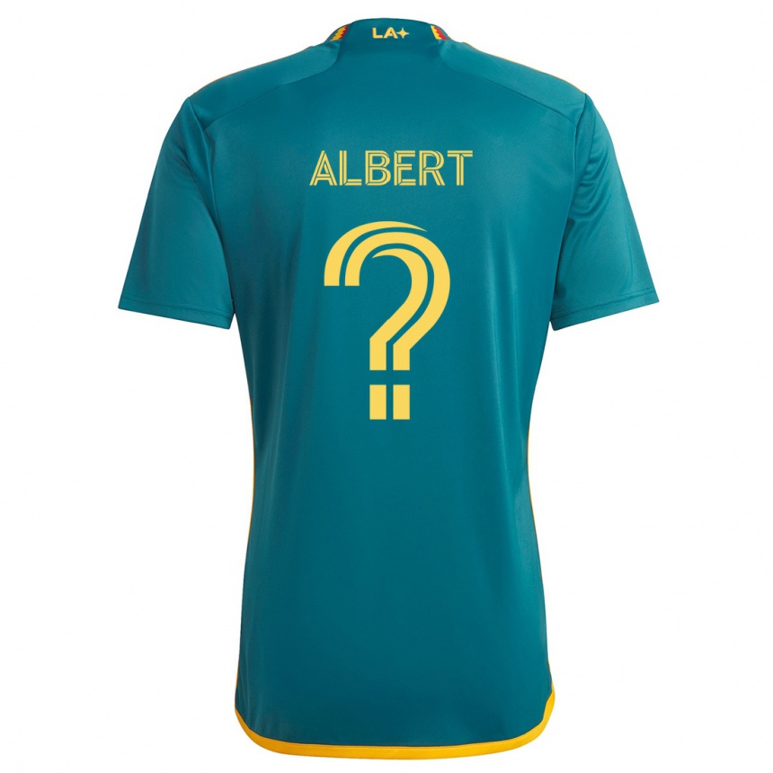 Enfant Football Maillot Mathis Albert #0 Vert Jaune Tenues Extérieur 2024/25 Canada