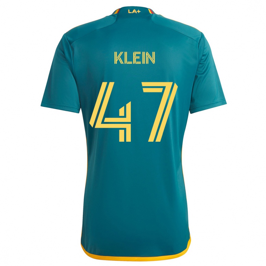 Kids Football Carson Klein #47 Green Yellow Away Jersey 2024/25 T-Shirt Canada