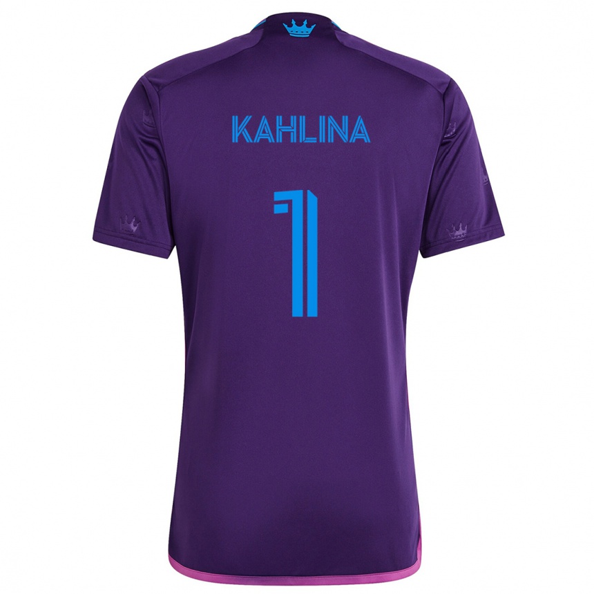 Kids Football Kristijan Kahlina #1 Purple Blue Away Jersey 2024/25 T-Shirt Canada