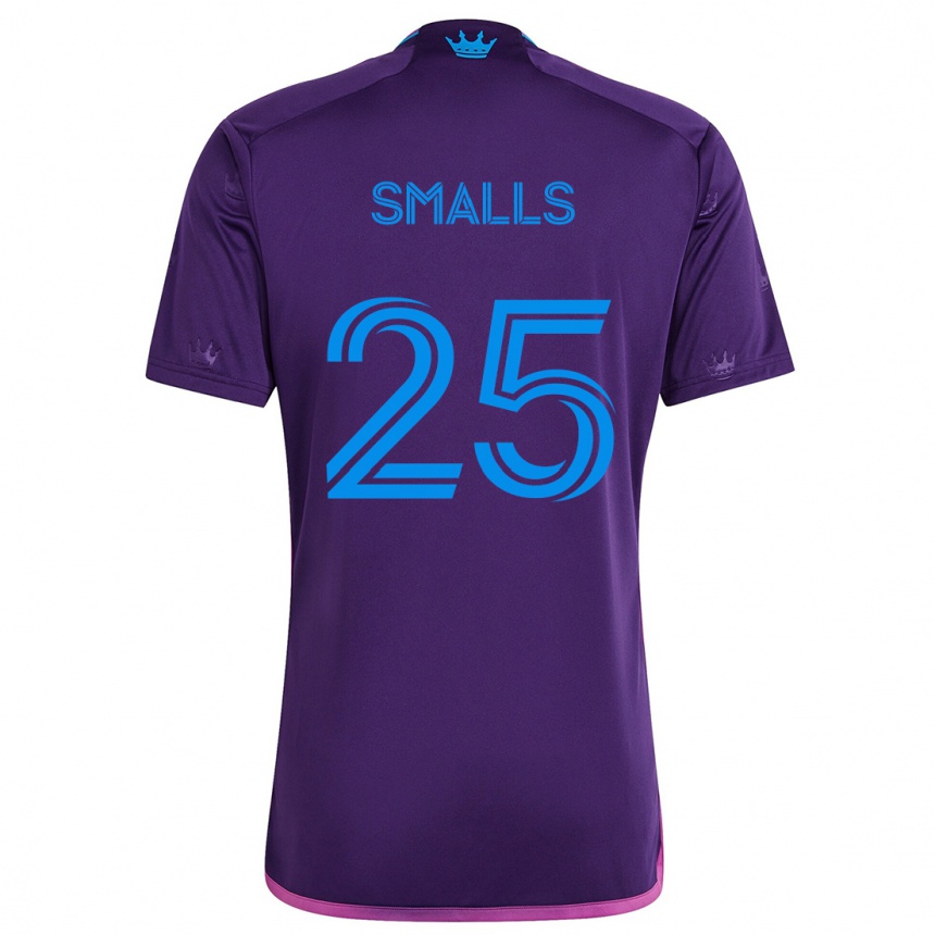 Kids Football Tyger Smalls #25 Purple Blue Away Jersey 2024/25 T-Shirt Canada