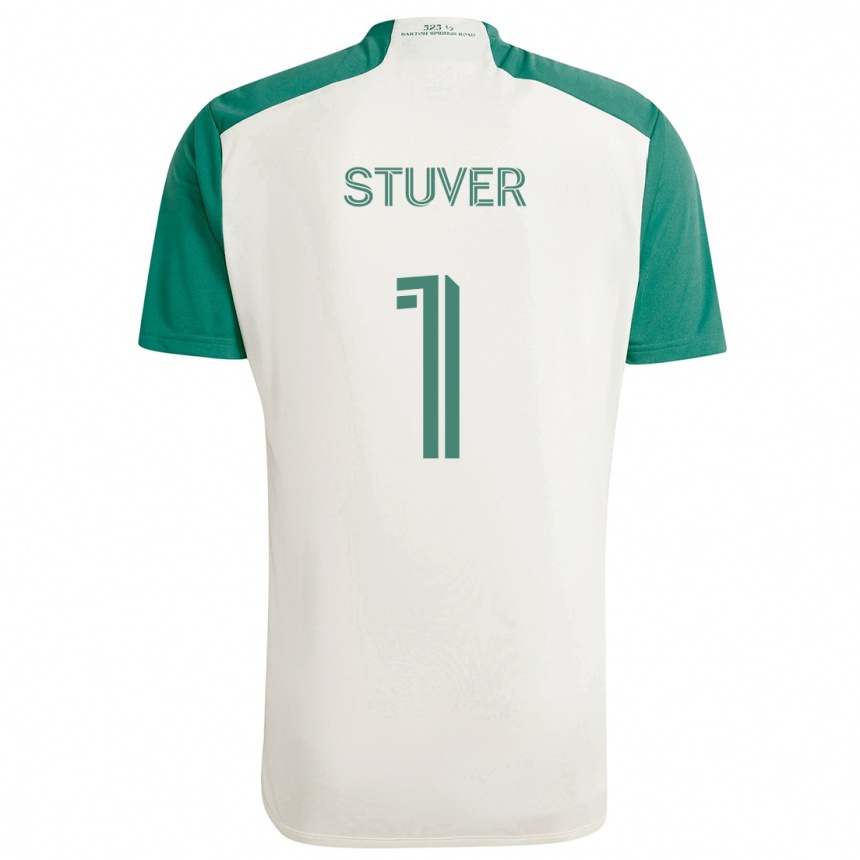 Enfant Football Maillot Brad Stuver #1 Couleurs Beiges Vert Tenues Extérieur 2024/25 Canada