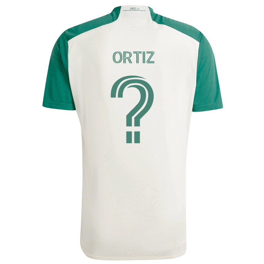 Kids Football Viggo Ortiz #0 Tan Green Away Jersey 2024/25 T-Shirt Canada