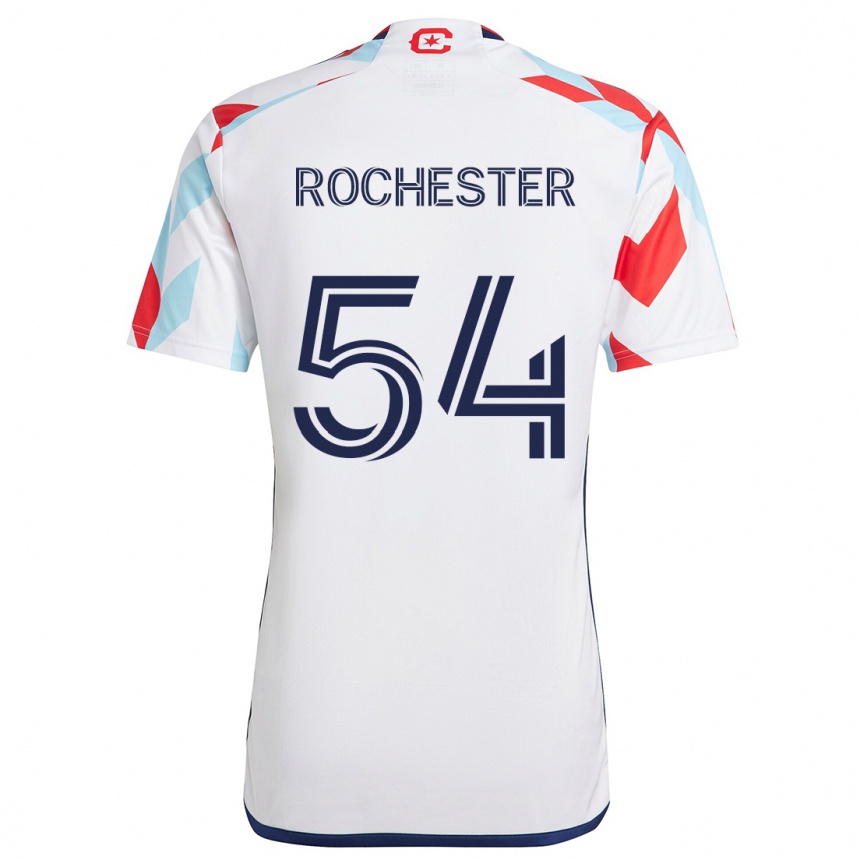 Kids Football Lamonth Rochester #54 White Red Blue Away Jersey 2024/25 T-Shirt Canada