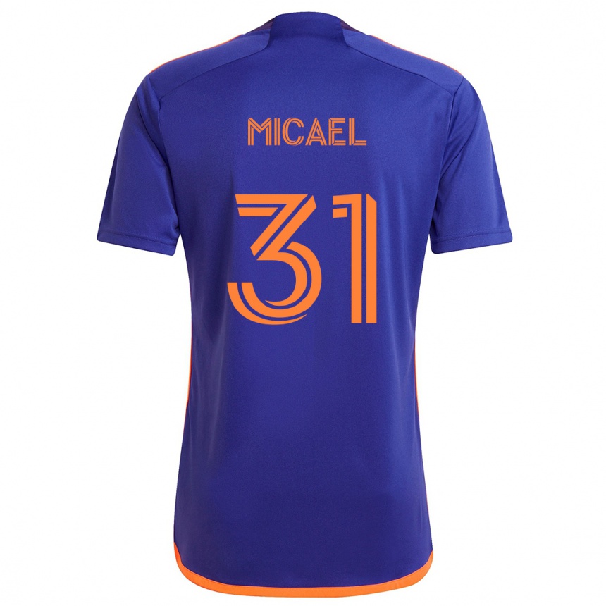 Enfant Football Maillot Micael #31 Violet Orange Tenues Extérieur 2024/25 Canada