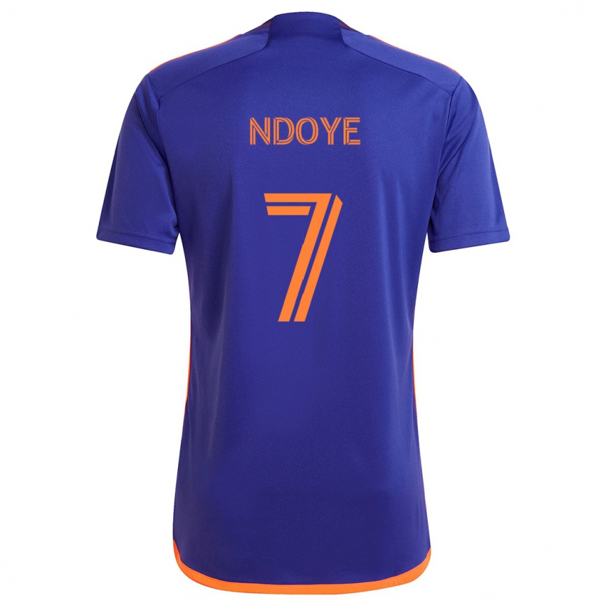 Enfant Football Maillot Papa Ndoye #7 Violet Orange Tenues Extérieur 2024/25 Canada