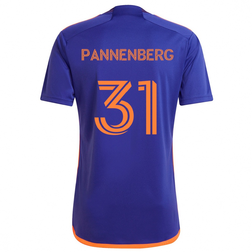 Enfant Football Maillot Andrew Pannenberg #31 Violet Orange Tenues Extérieur 2024/25 Canada