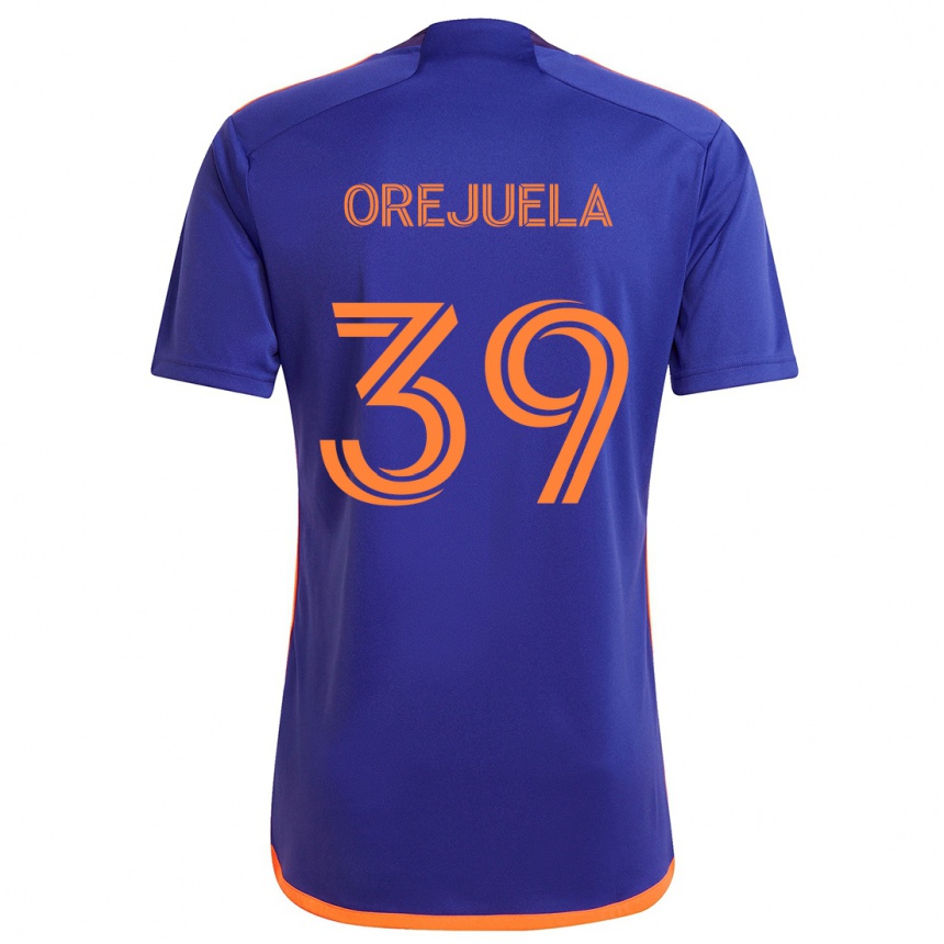 Enfant Football Maillot Jesus Orejuela #39 Violet Orange Tenues Extérieur 2024/25 Canada