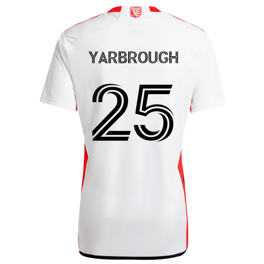 Enfant Football Maillot William Yarbrough #25 Blanc Rouge Tenues Extérieur 2024/25 Canada