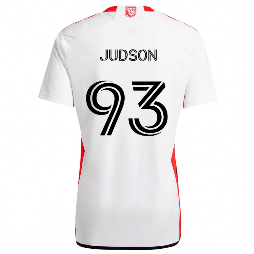 Enfant Football Maillot Judson #93 Blanc Rouge Tenues Extérieur 2024/25 Canada