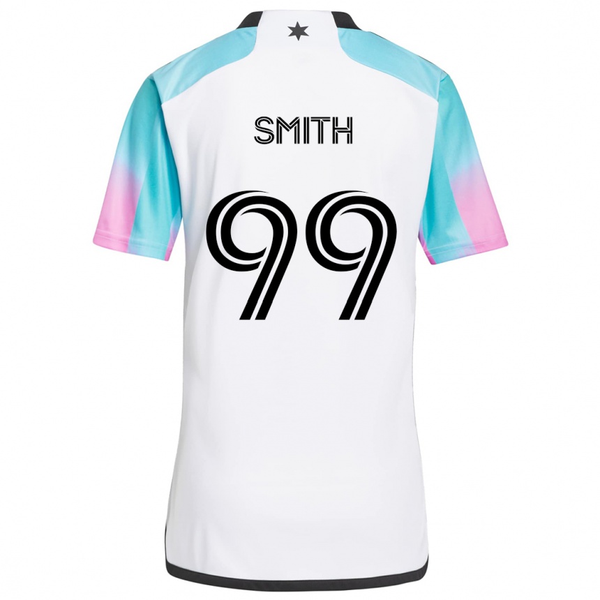 Enfant Football Maillot Jordan Adebayo-Smith #99 Blanc Bleu Noir Tenues Extérieur 2024/25 Canada