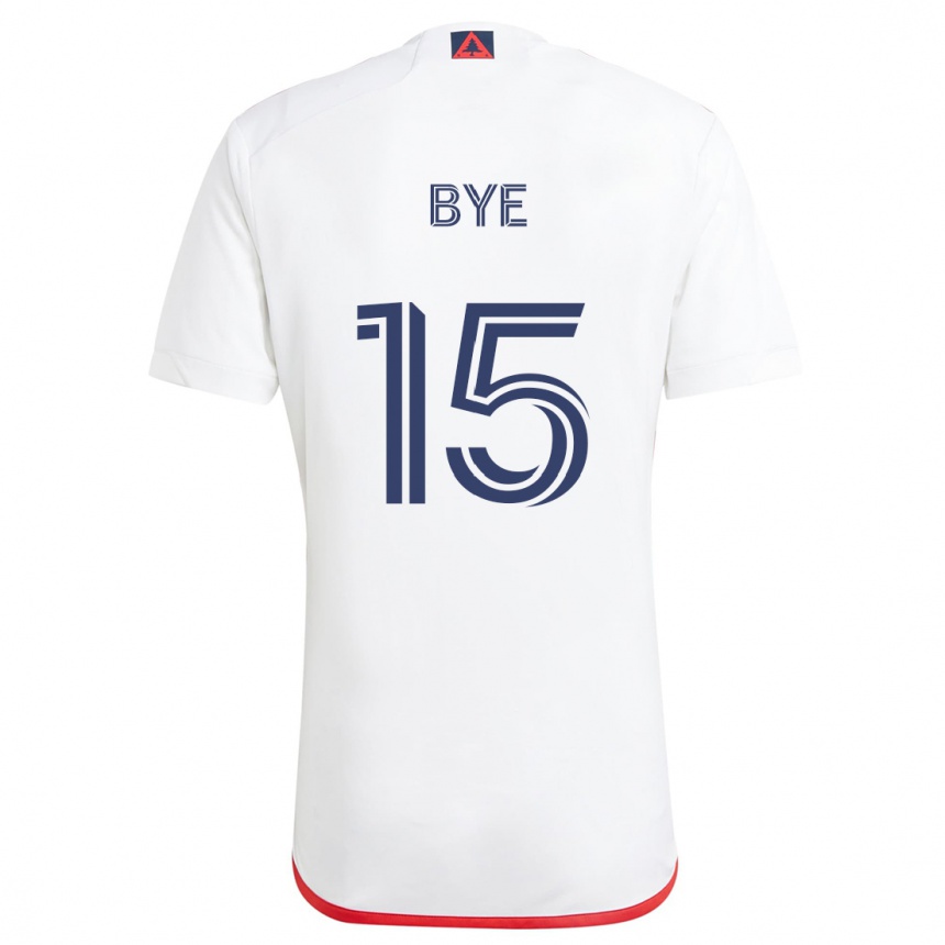 Kids Football Brandon Bye #15 White Red Away Jersey 2024/25 T-Shirt Canada