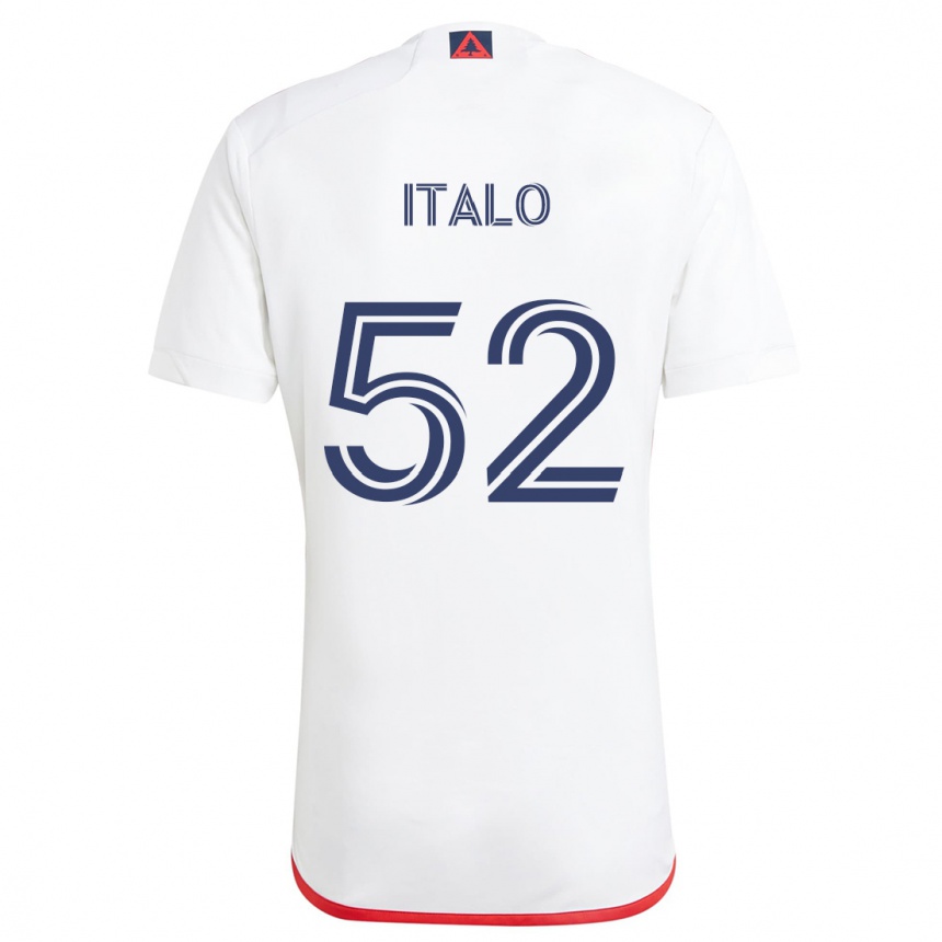 Enfant Football Maillot Ítalo #52 Blanc Rouge Tenues Extérieur 2024/25 Canada