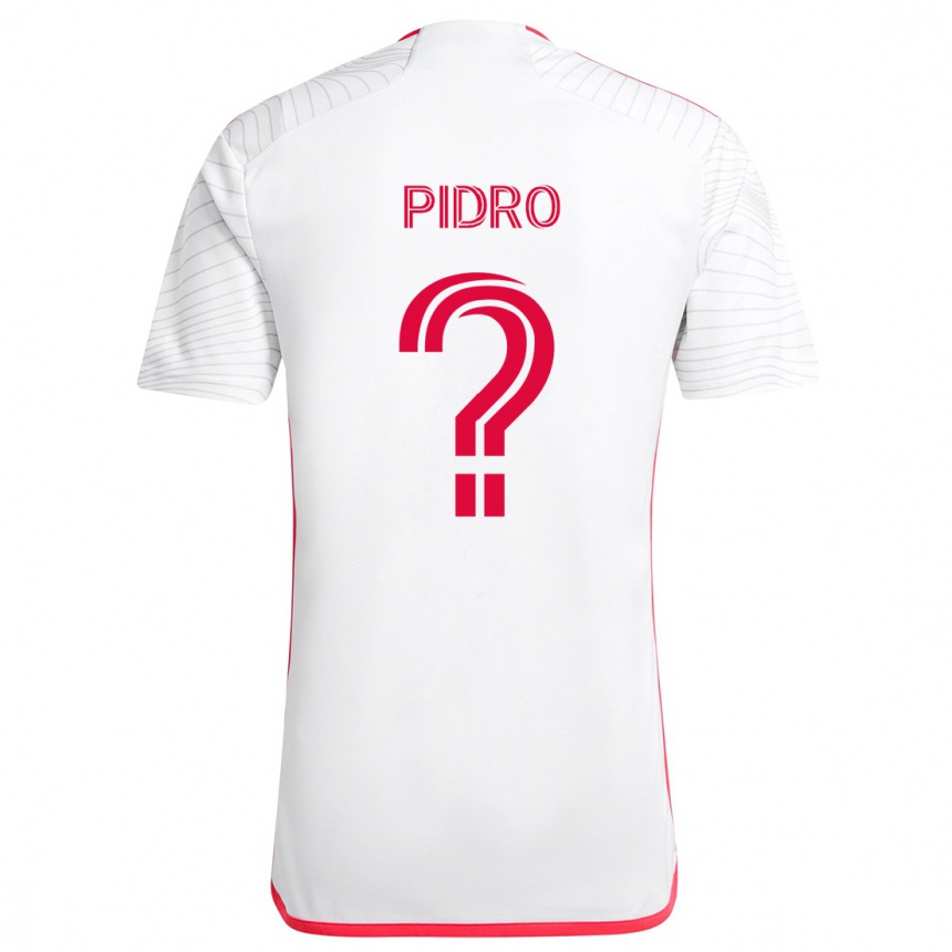 Enfant Football Maillot Selmir Pidro #0 Blanc Rouge Tenues Extérieur 2024/25 Canada