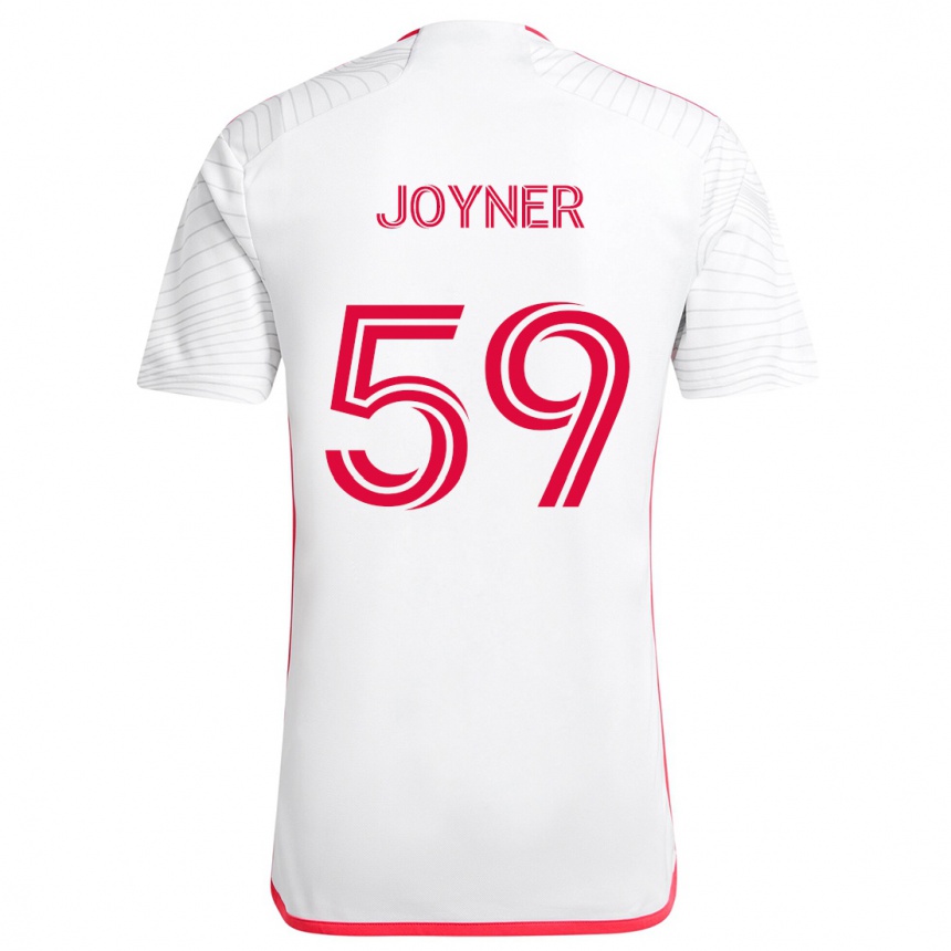 Kids Football Mykhi Joyner #59 White Red Away Jersey 2024/25 T-Shirt Canada