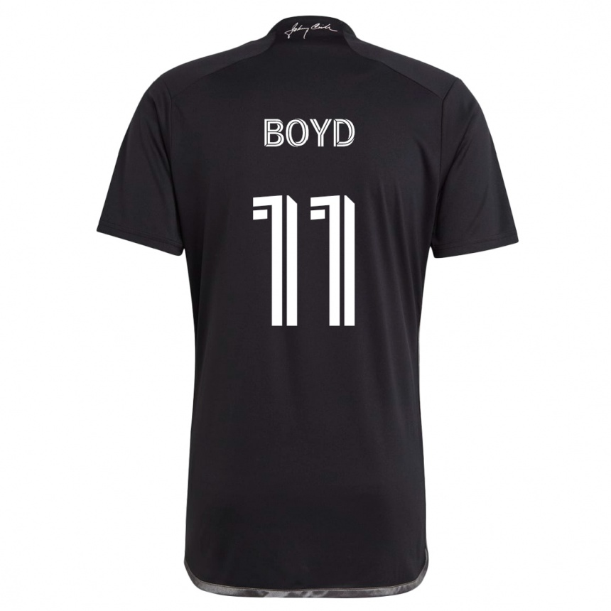 Kids Football Tyler Boyd #11 Black Away Jersey 2024/25 T-Shirt Canada