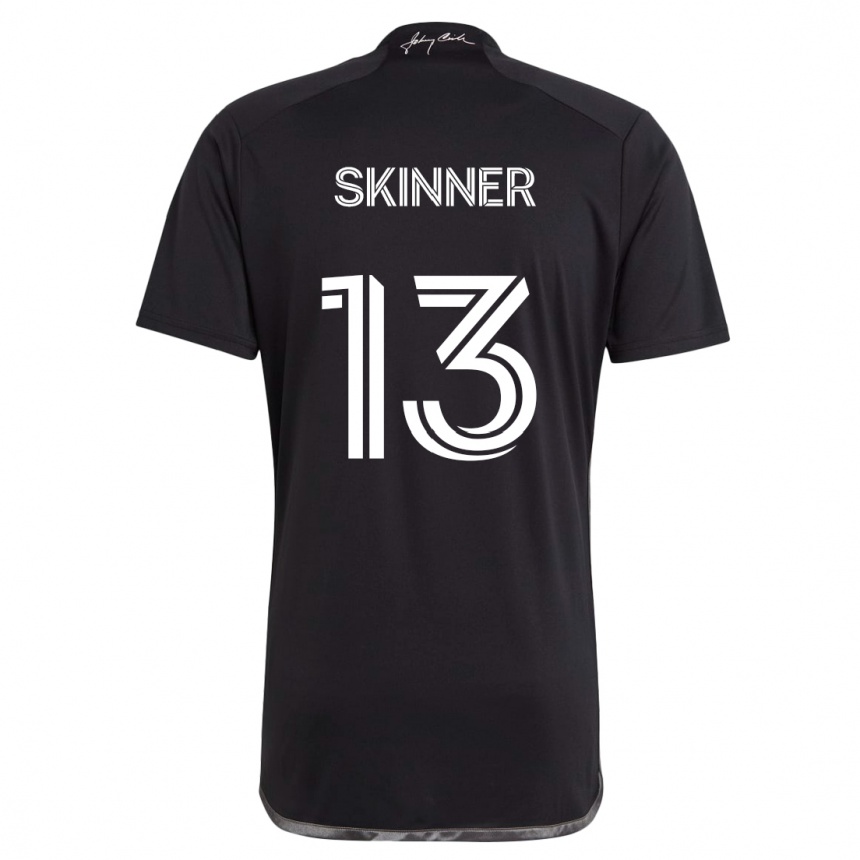 Kids Football Joey Skinner #13 Black Away Jersey 2024/25 T-Shirt Canada