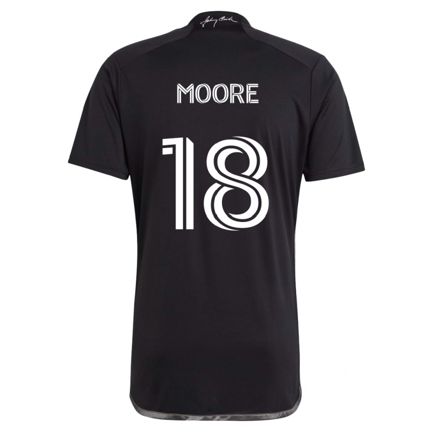 Kids Football Shaq Moore #18 Black Away Jersey 2024/25 T-Shirt Canada