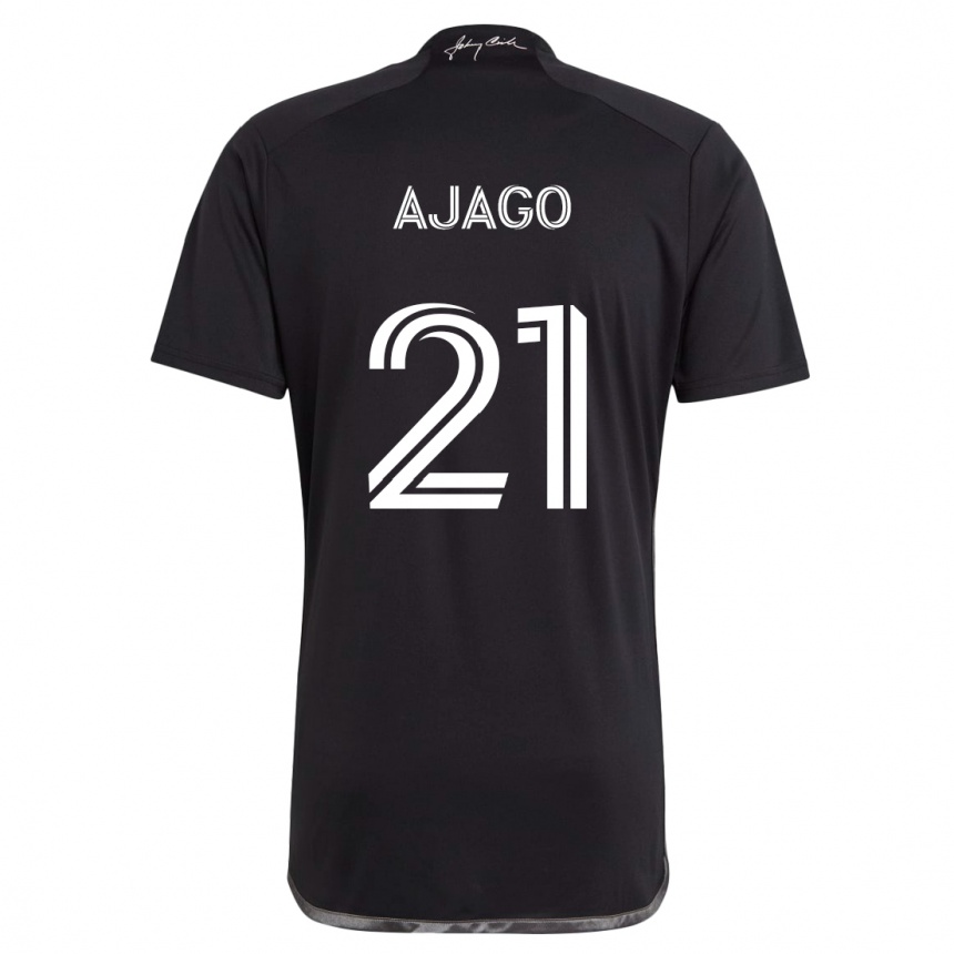 Enfant Football Maillot Forster Ajago #21 Noir Tenues Extérieur 2024/25 Canada