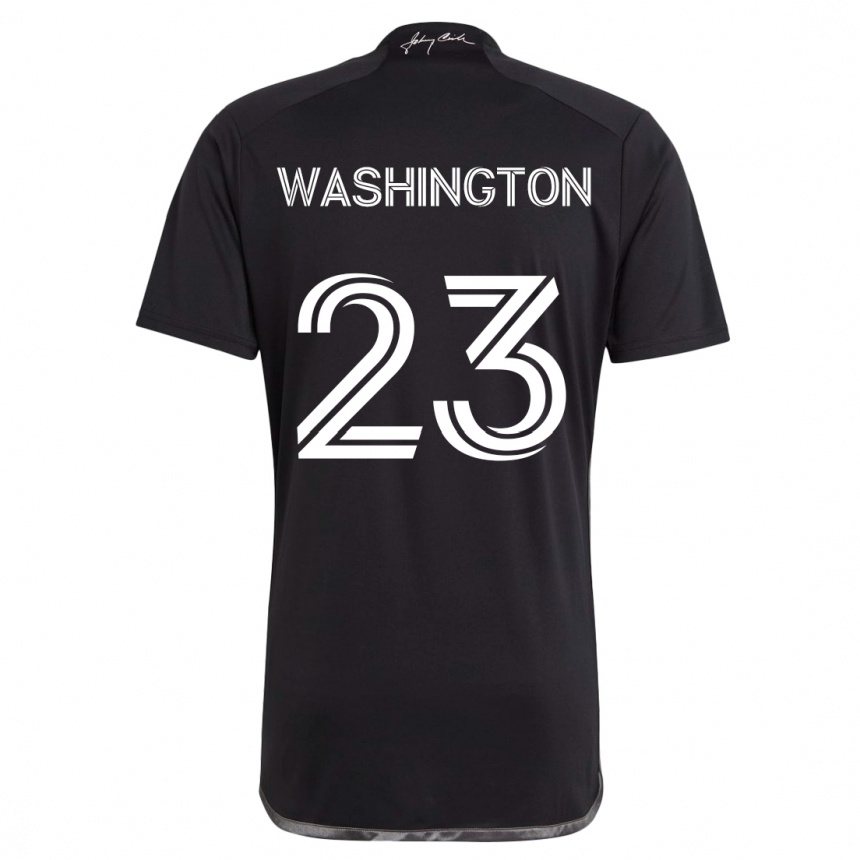 Enfant Football Maillot Taylor Washington #23 Noir Tenues Extérieur 2024/25 Canada