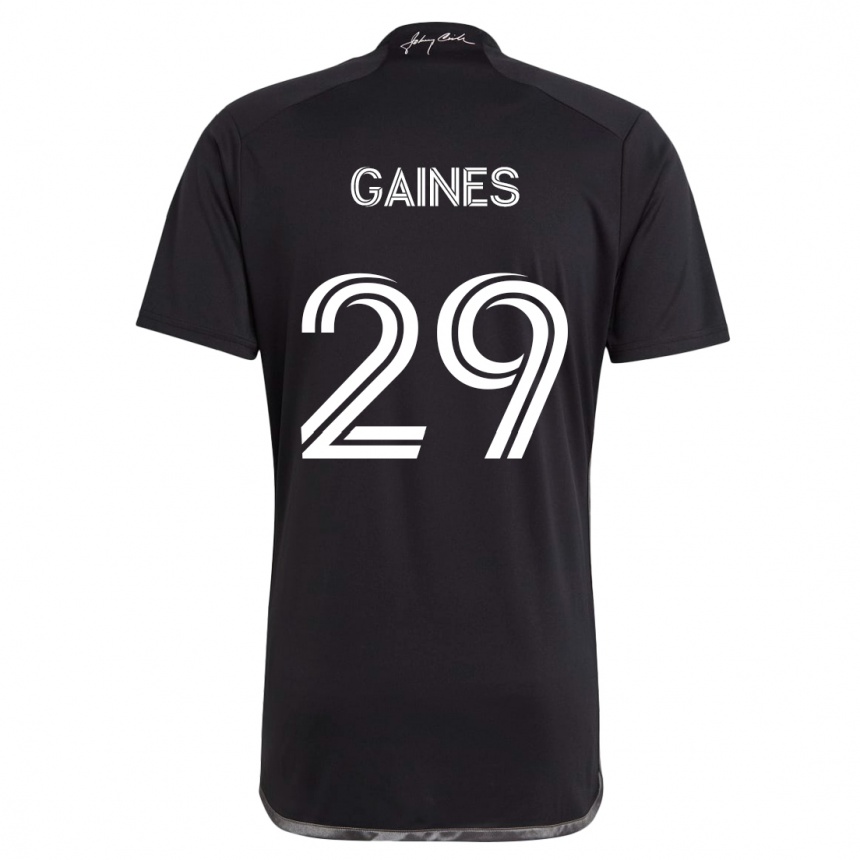 Enfant Football Maillot Julian Gaines #29 Noir Tenues Extérieur 2024/25 Canada