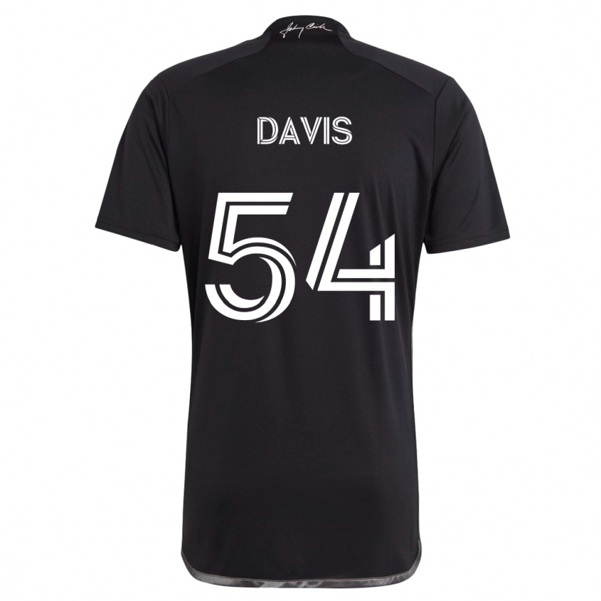 Kids Football Sean Davis #54 Black Away Jersey 2024/25 T-Shirt Canada