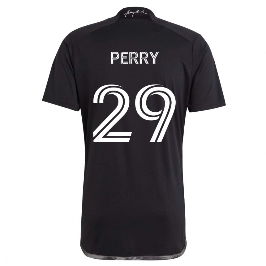 Kids Football Nebiyou Perry #29 Black Away Jersey 2024/25 T-Shirt Canada