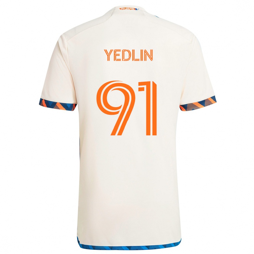 Kids Football Deandre Yedlin #91 White Orange Away Jersey 2024/25 T-Shirt Canada