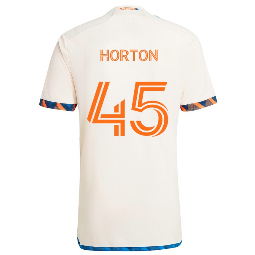 Enfant Football Maillot Philip Horton #45 Blanc Orange Tenues Extérieur 2024/25 Canada