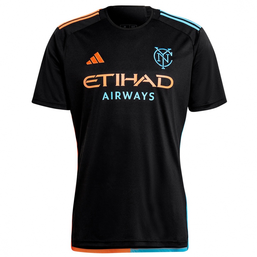 Enfant Football Maillot Aidan Velásquez #0 Noir Orange Bleu Tenues Extérieur 2024/25 Canada