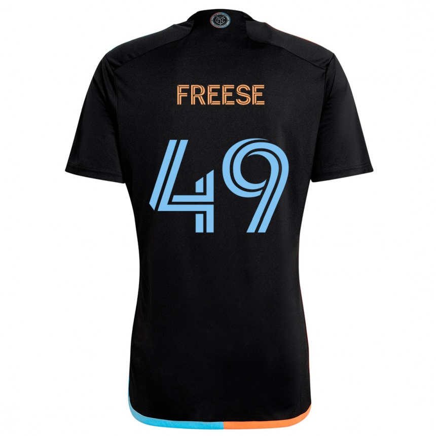 Enfant Football Maillot Matt Freese #49 Noir Orange Bleu Tenues Extérieur 2024/25 Canada