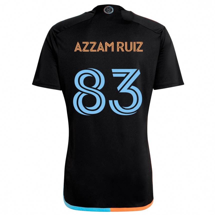 Enfant Football Maillot Camil Azzam Ruiz #83 Noir Orange Bleu Tenues Extérieur 2024/25 Canada