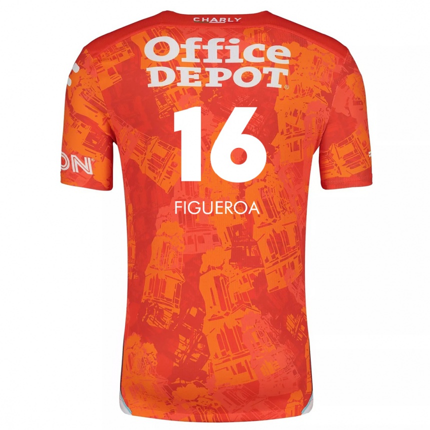 Kids Football Antonio Figueroa #16 Orange White Away Jersey 2024/25 T-Shirt Canada