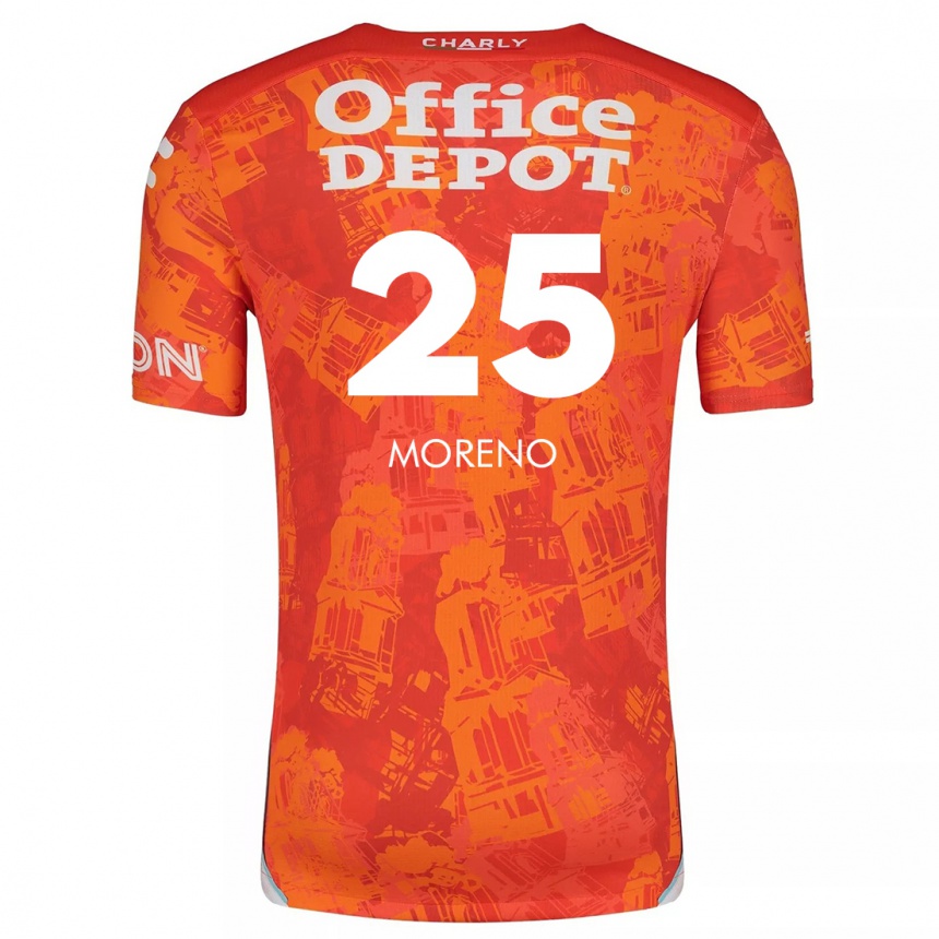 Enfant Football Maillot Carlos Moreno #25 Orange White Tenues Extérieur 2024/25 Canada