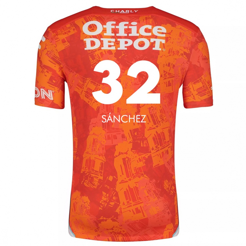 Enfant Football Maillot Carlos Sánchez #32 Orange White Tenues Extérieur 2024/25 Canada